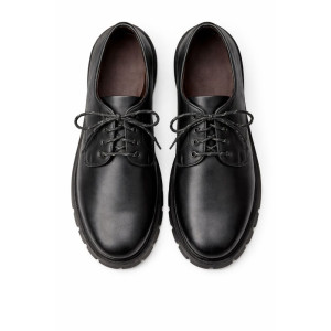 Mens Black Lace Up Casual Shoe